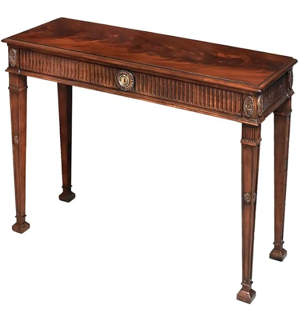 AD449 Carved Mahogany Dressing Consol...