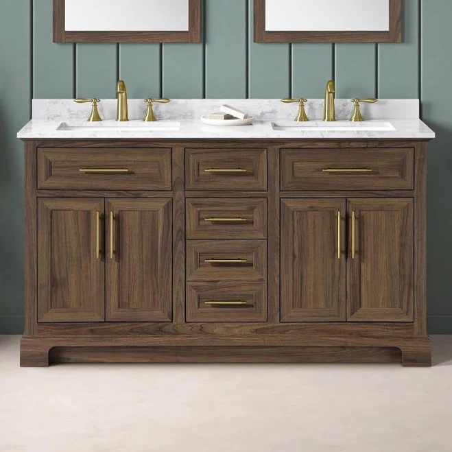 Doveton 60 in. Double Sink Freestandi...