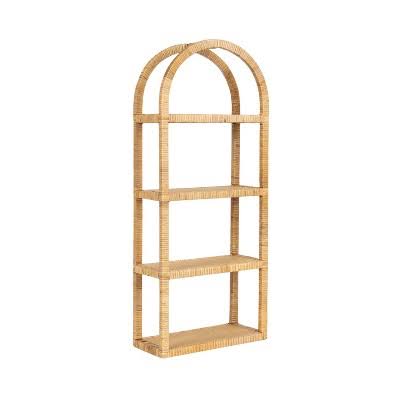 Kate and Laurel Rahmati Arched Rattan...