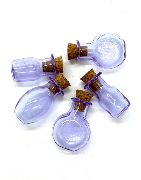 Mini Spell Bottles Purple 7 Bottles