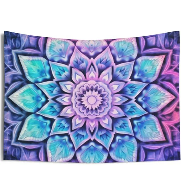 Tie Dye Mandala Tapestry