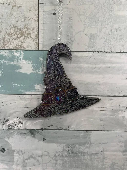 Witch Hat Halloween Wall Hanging Home...