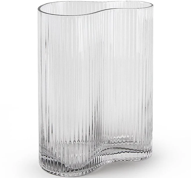 Galore Home Wavy Ribbed Designer Vase