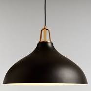 Crate & Barrel Maddox Black Bell Pend...