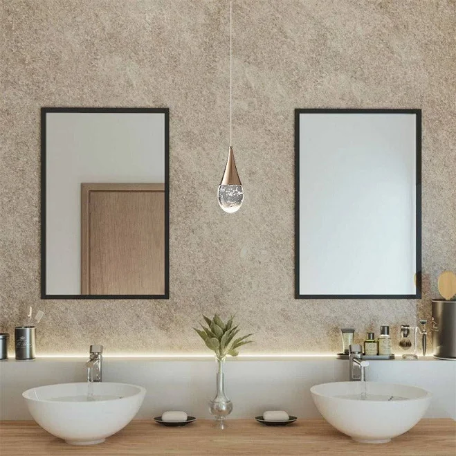 Single Light Teardrop Glass LED Penda...