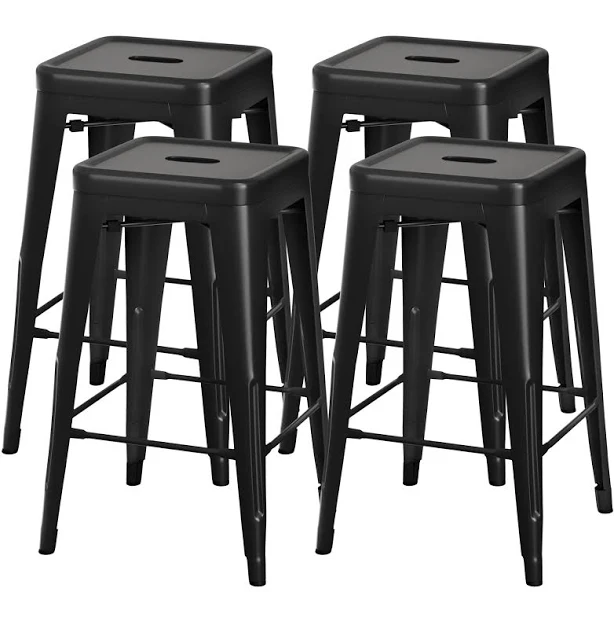 Vineego 24 Inches Modern Metal Bar St...