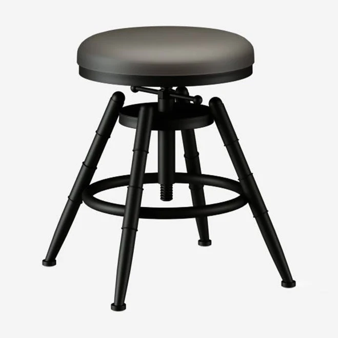 Iron Round Industrial Style Bar Stool