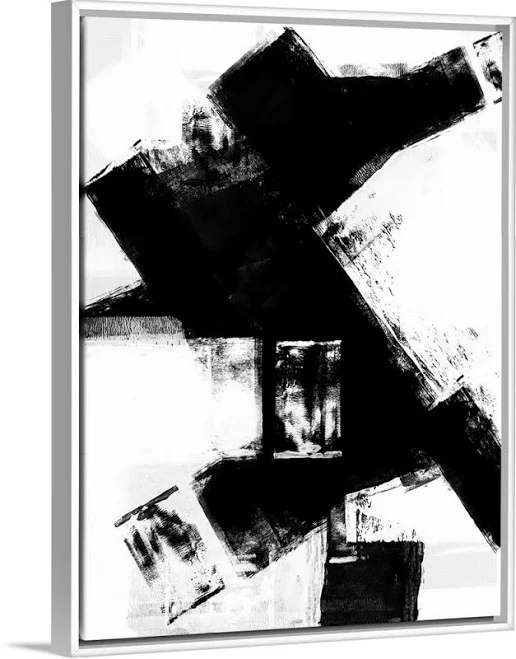 Great BIG Canvas Abstract Black and W...