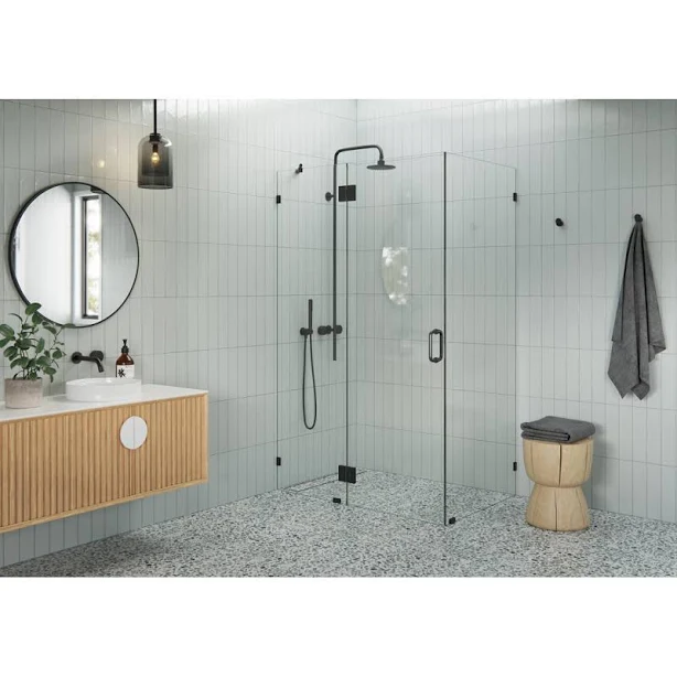 Glass Warehouse Halo 78 in. 90-degree...
