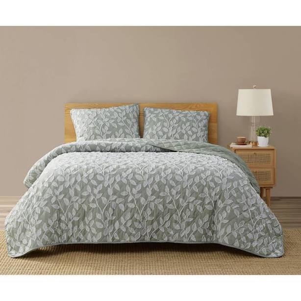DESIGN STUDIO Arbor Sage Green Leaf C...
