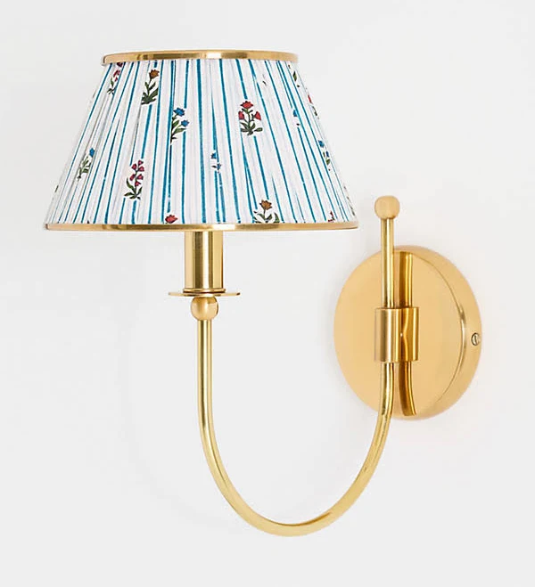 Anthropologie Lee Fabric Shade Sconce...