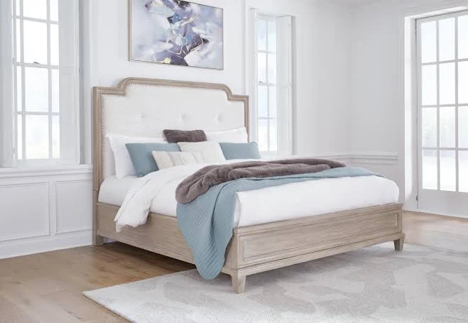 Ashley Jorlaina King Upholstered Pane...