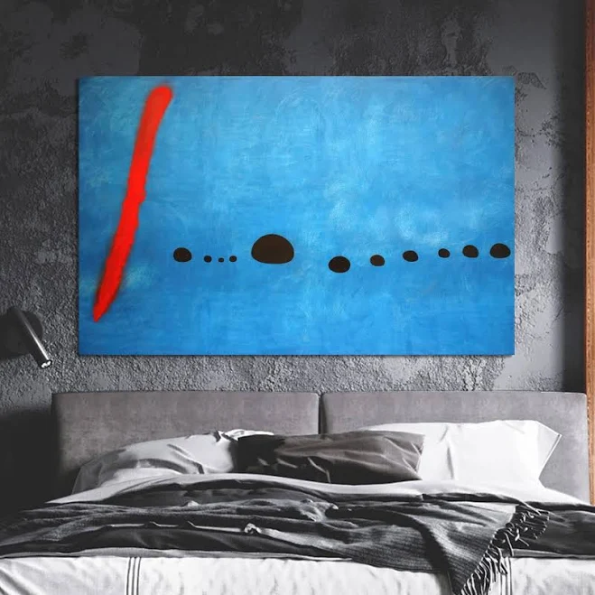 Abstract Canvas Art Print: Modern Blu...