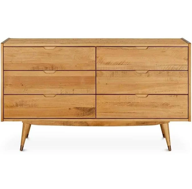 Light Walnut Stain Double Dresser