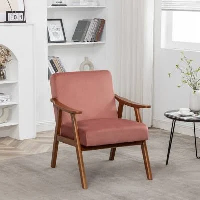 Whisen Velvet Accent Chair