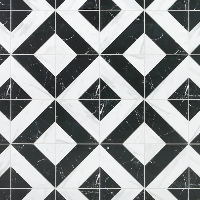 Adessi Cesari Black and White Deco Po...