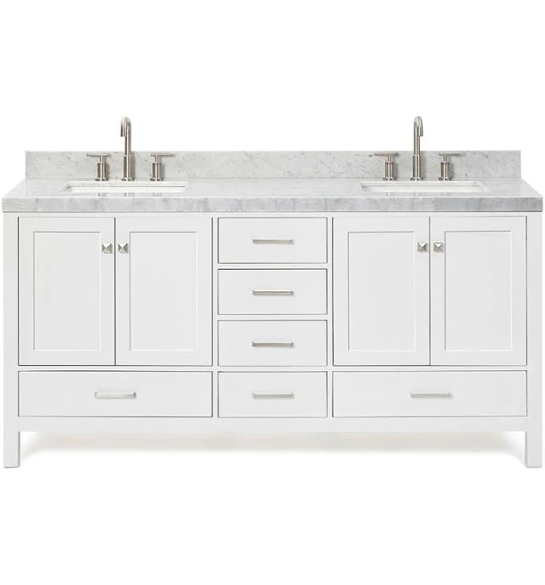 Ariel Cambridge 72 Inch Double Sink B...