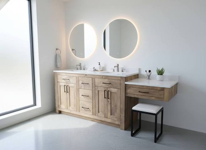 Model #1120 Double Sink Bathroom Vani...