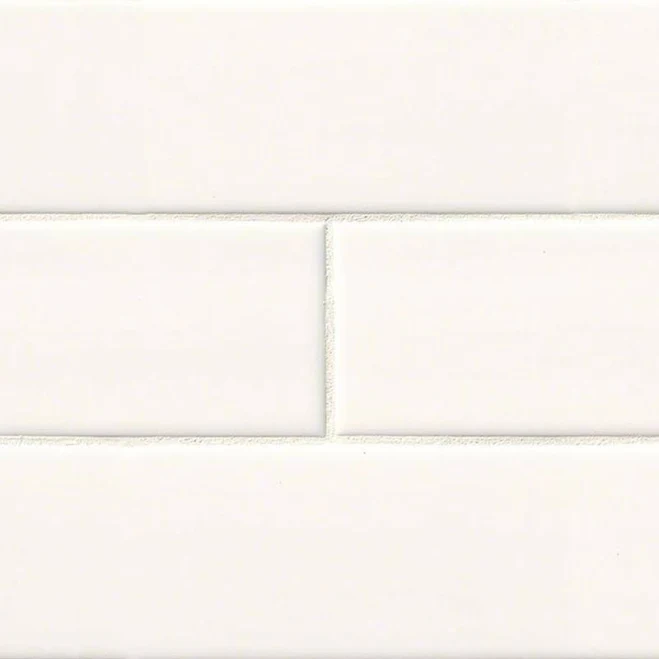 Tilesbay.com White Glossy 4x12 Subway...
