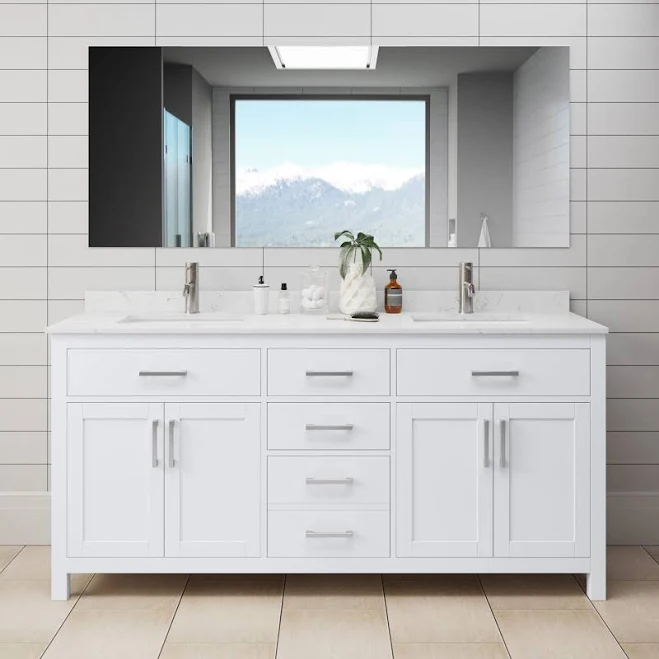 Wyndham Beckett 72-inch Double Vanity...