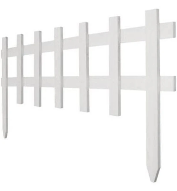 18 Inch White Picket Fence