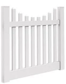 4 ft. x 5 ft. White Pointed Scalloped...