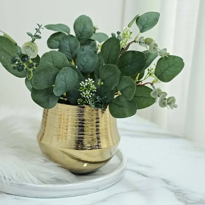 2-Pack Flower Plant Pots Textured Rou...