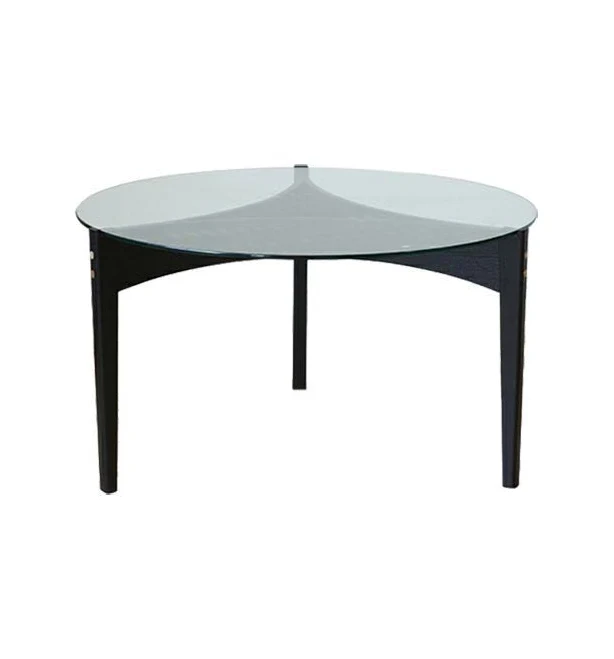 Elegant Round Clear Glass Coffee Tabl...