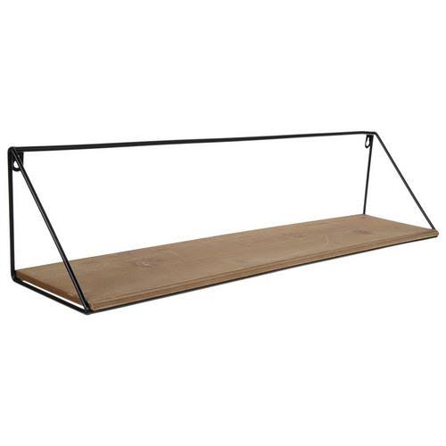 Industrial Wood Wall Shelf