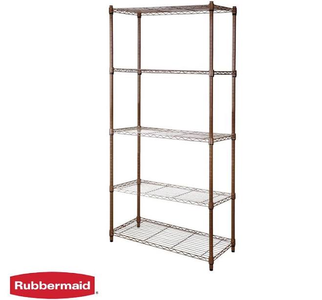 Rubbermaid 5-Tier Heavy Duty Gold Wir...