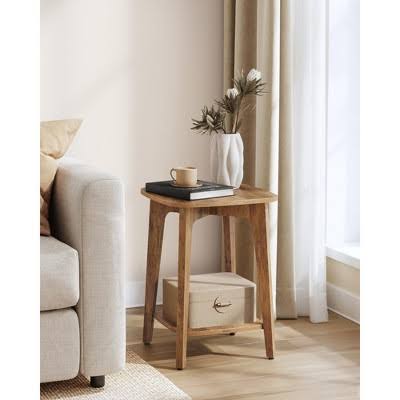 Side Table with Lower Shelf