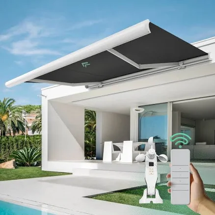 Motorized Retractable Awnings for Patios & Decks