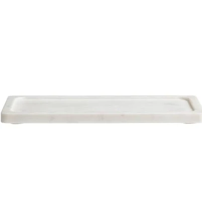 World Market White Marble Vanity Tray