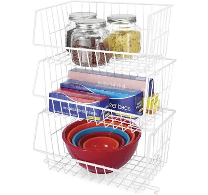 Whitmor Wire Stackable Basket