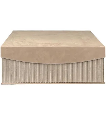 Belle Maison Large Flip-Top Velvet Storage Box