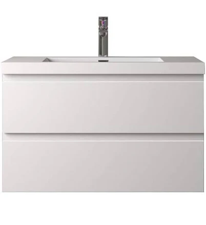 Tona Angela 36 in. Single Hg. White Bath Vanity