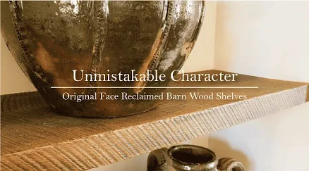 Reclaimed Barn Wood Floating Shelves