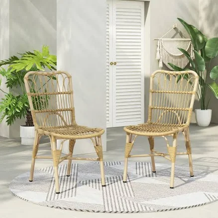 Christopher Knight Home Modern Outdoor Dining Chairs (Set of 2)