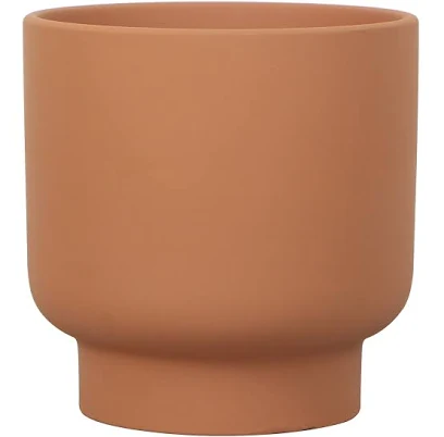 Mainstays Small 8in Round Terracotta Petra Terra Ceramic Planter