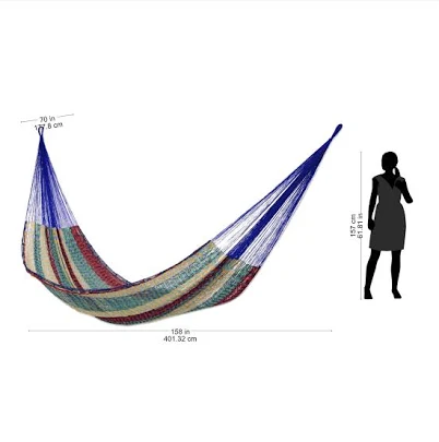 Striped Rope Hammock