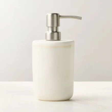 Violeta White Ceramic Soap Pump by CB2