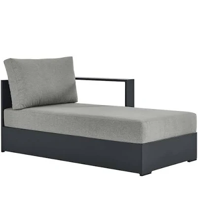 Modway Tahoe Outdoor Patio Powder-Coated Aluminum Modular Right-Facing Chaise