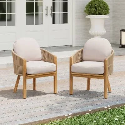 Christopher Knight Home Eleanor Outdoor Dining Chair (Set of 2)