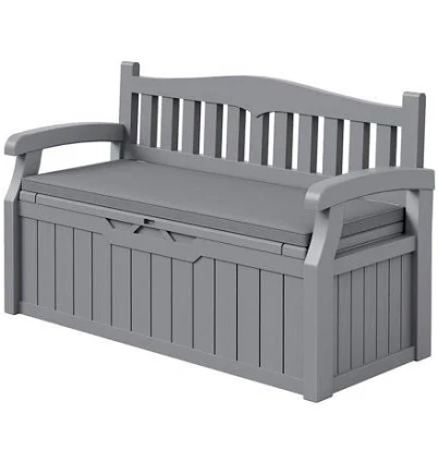 Devoko 82 Gallon Storage Patio Bench and Deck Box Organization Storage Combi