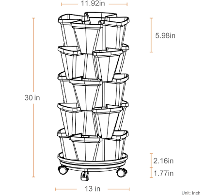 Style Selections Novelty Vertical Garden Planter